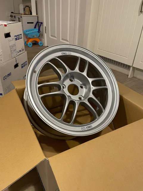 Enkei RPF1 Lightweight Alloy Wheel - 17x8 ET35 5x114.3 F1 Silver