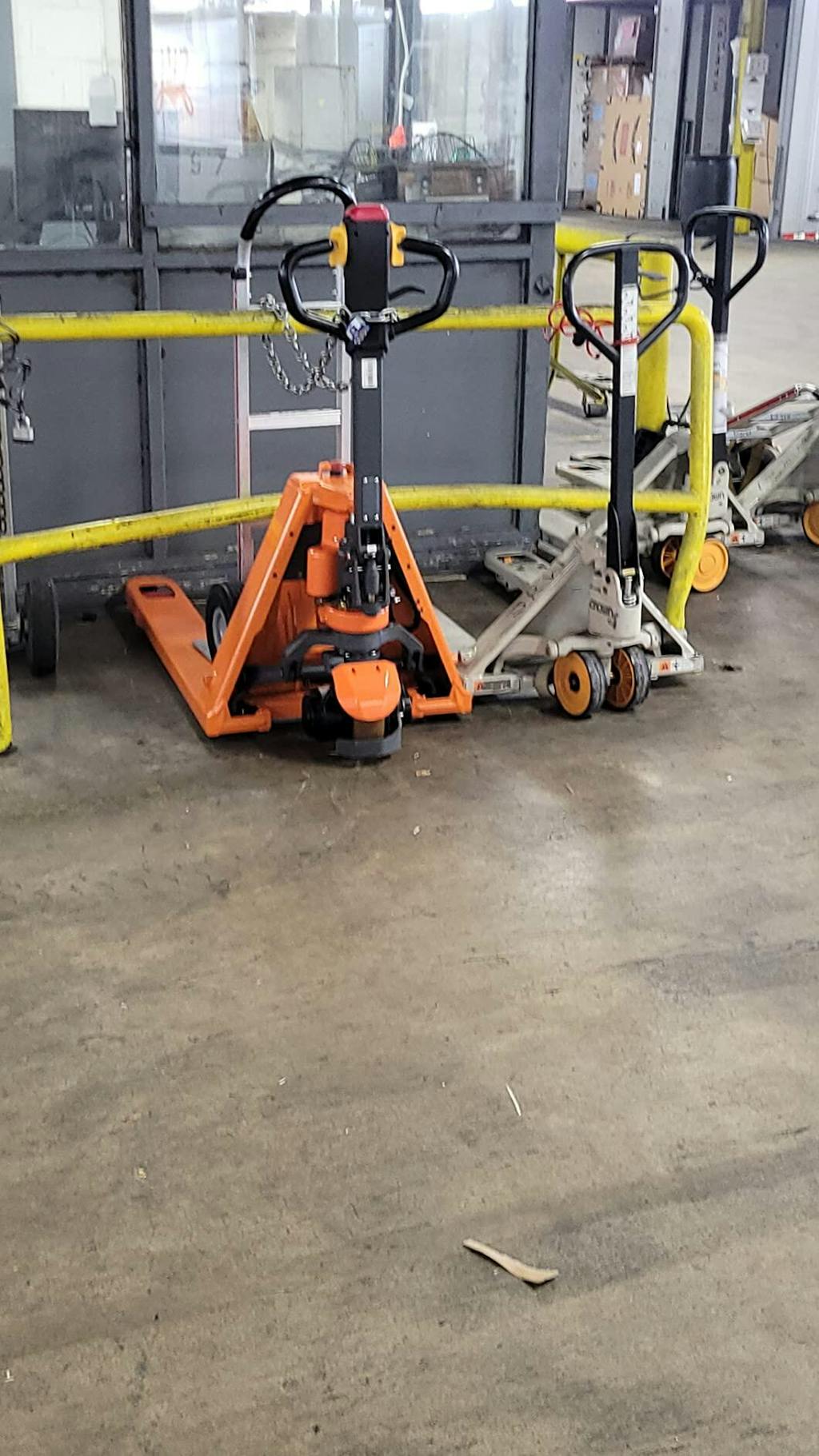 Electric Pallet Jack 3300 lb Capacity with 48"L x 27"W Forks Lithium Battery