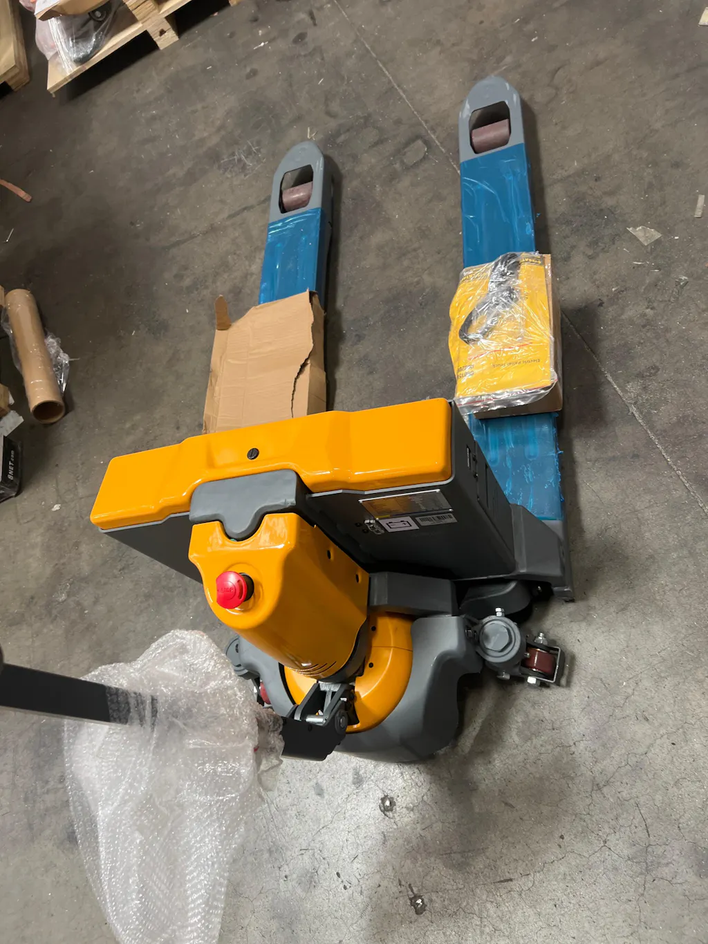 Electric Pallet Jack 3300/4400 lb Capacity with 48"L x 27"W Forks Lightweight Lithium Design