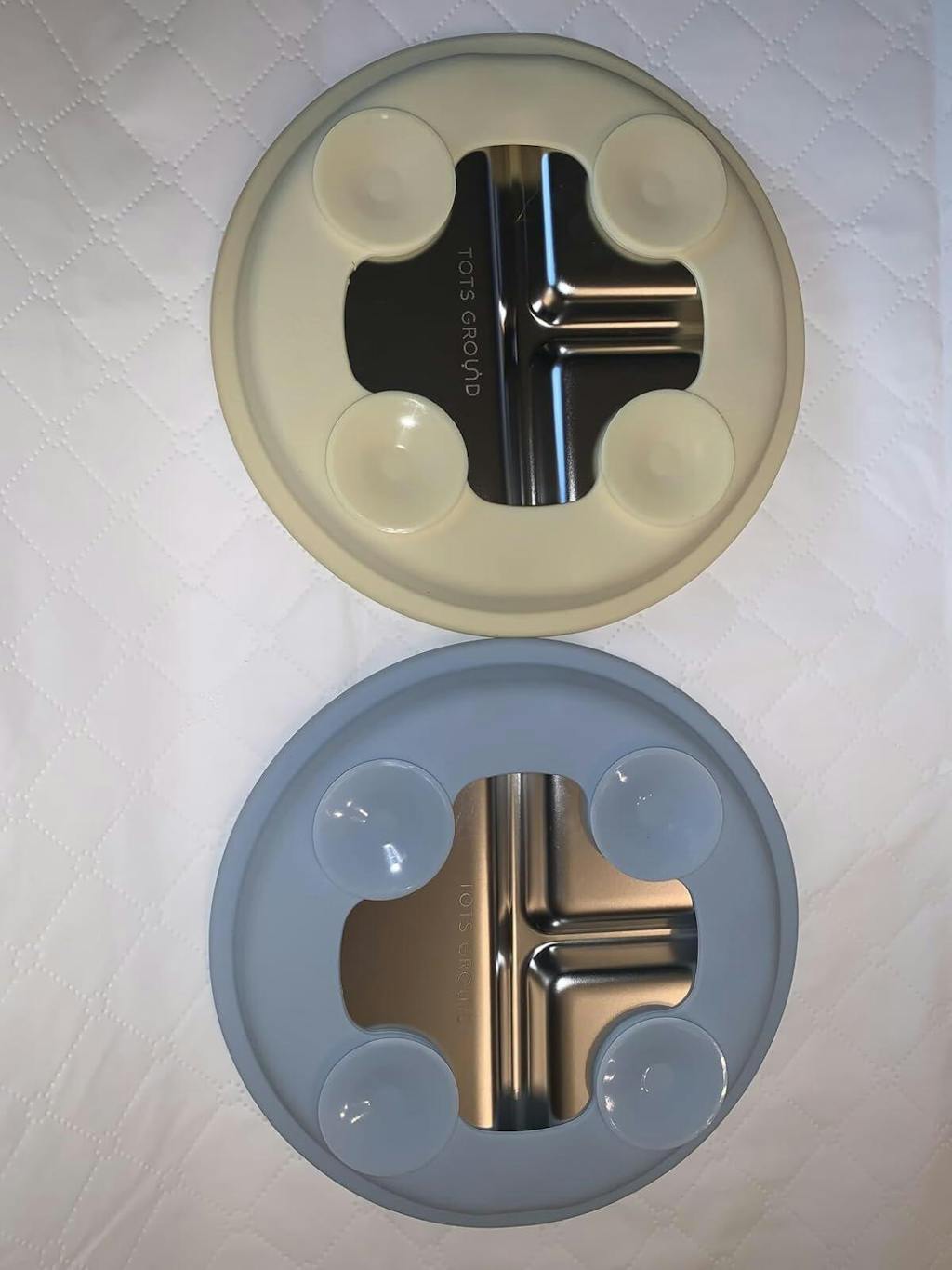 Stainless Steel Plate Set of 2 (Butter Yellow & Baby Blue)