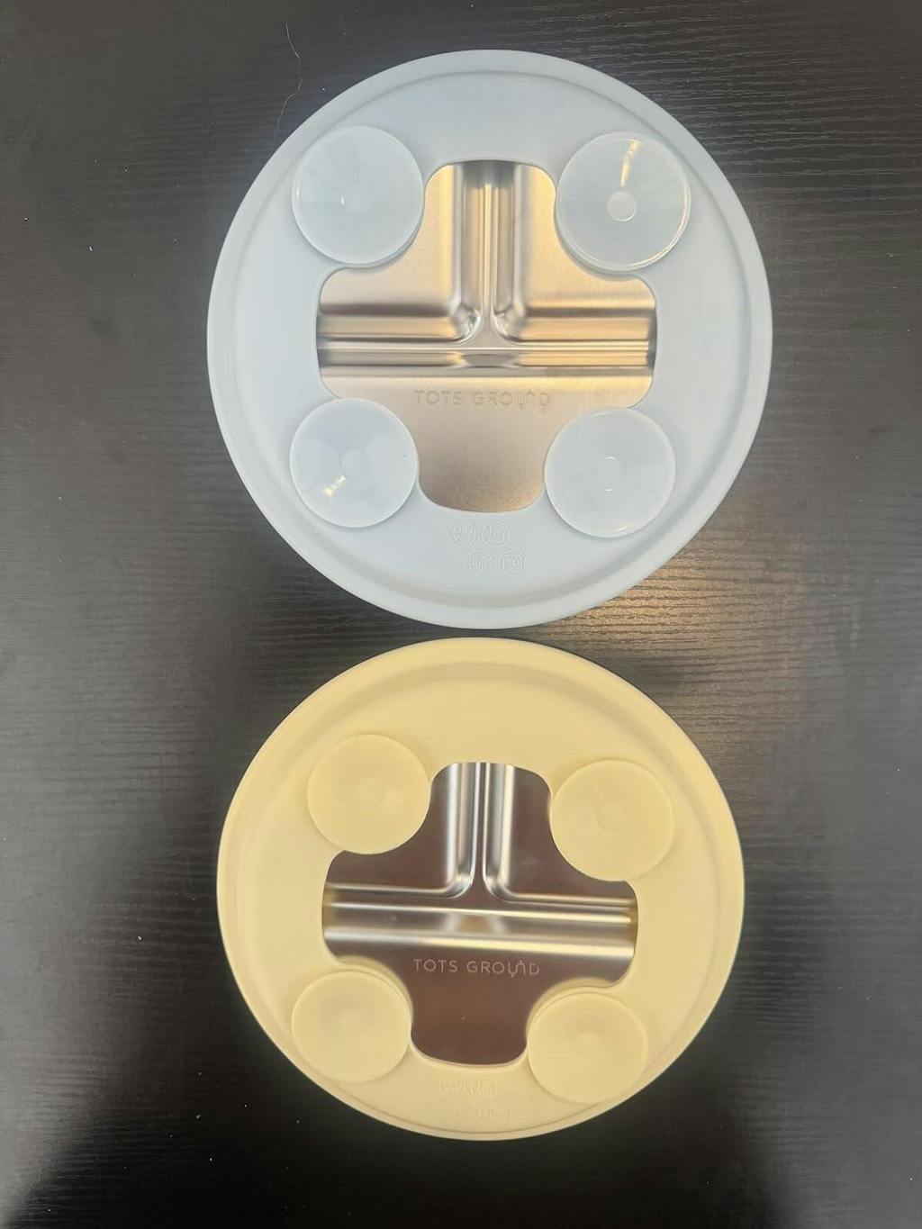 Stainless Steel Plate Set of 2 (Butter Yellow & Baby Blue)