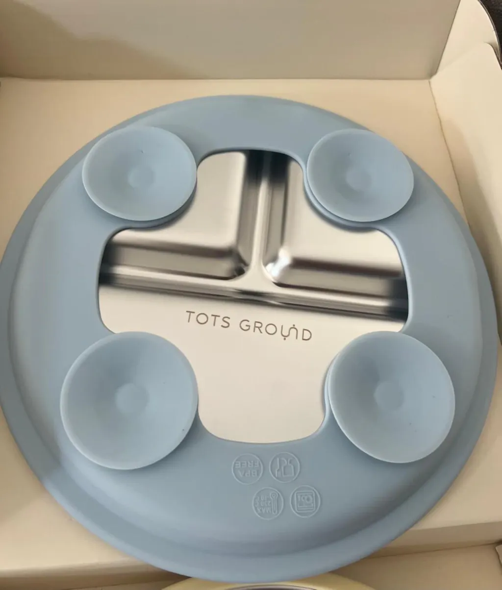 Stainless Steel Plate Set of 2 (Butter Yellow & Baby Blue)