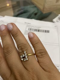 Adjustable Alphabet Ring - P