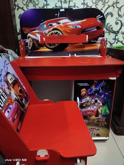 Cars Wooden Table And Chair Set For Kids