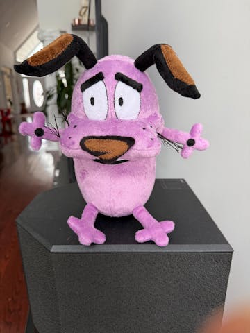 Plush inspired by the cartoon character Courage The Cowardly Dog 9,8" (25 cm) custom coraje el perro cobarde product variant 1