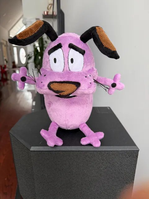 Plush inspired by the cartoon character Courage The Cowardly Dog 9,8" (25 cm) custom coraje el perro cobarde product variant 1