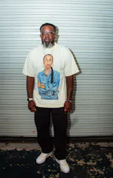 Ms. Adu Oversized Big Face Cream Tee