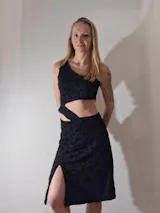 Asymmetrical Two-Piece Dress Sewing Pattern PDF XS-XL