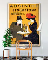 Vintage Absinthe Poster, Leonetto Cappiello - Oversized Canvas Wall Art