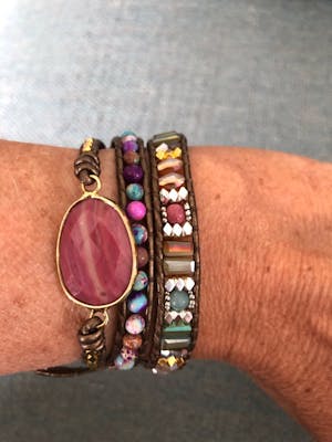 Fancy Dream - Bohemian Leather wrap bracelet