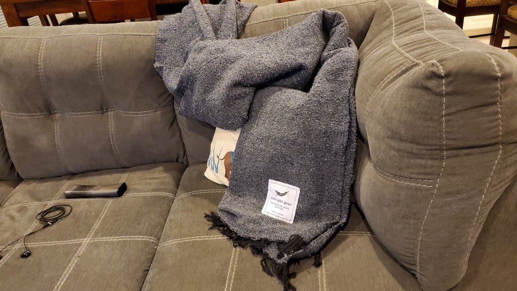 Greyson Throw Blanket. Home Decor, Travel, Yoga, Adventure. Trek Light