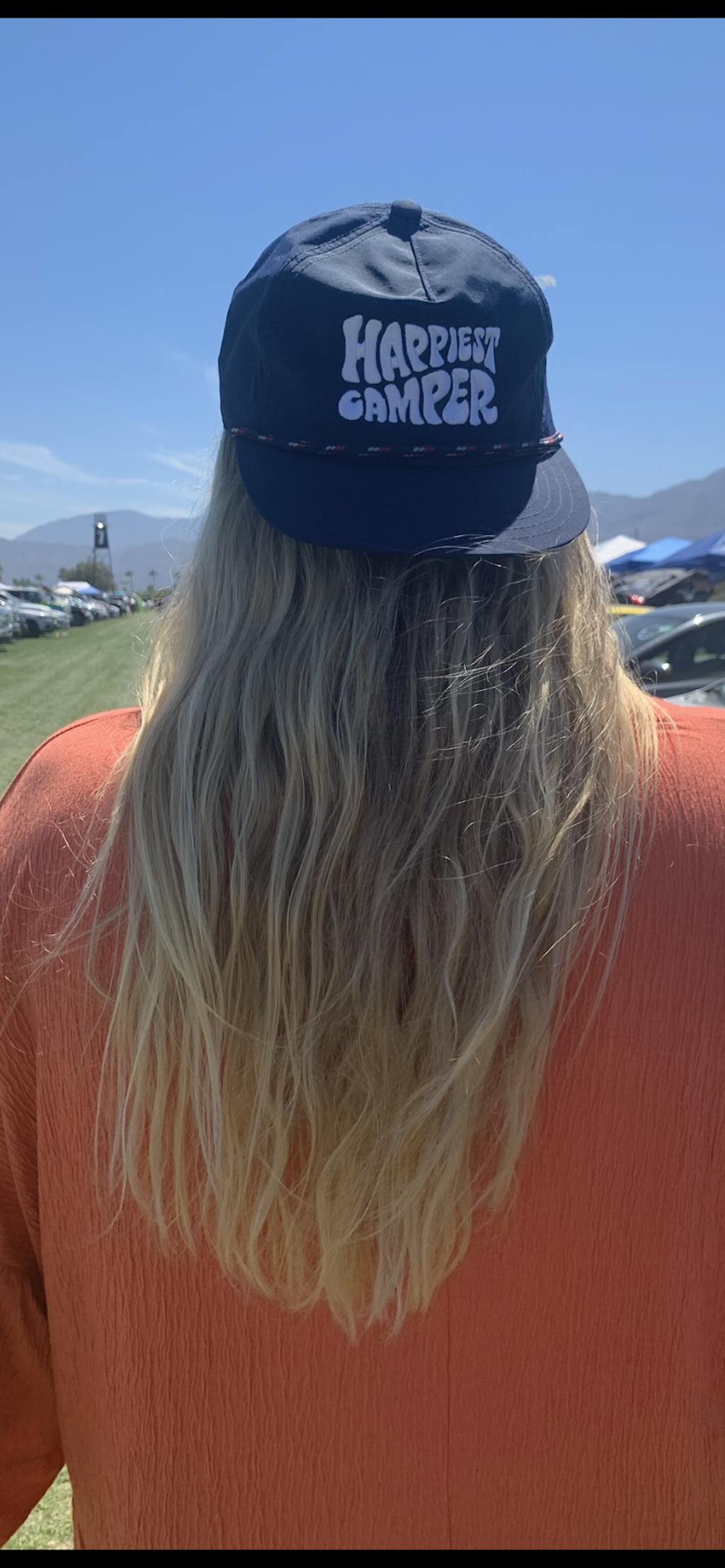 Happiest Camper Hat. Hats For Outdoor Lovers. Trek Light.