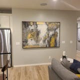 Large Abstract Oil Paintings On Canvas Gold Leaf Artwork Heavy Textured ...