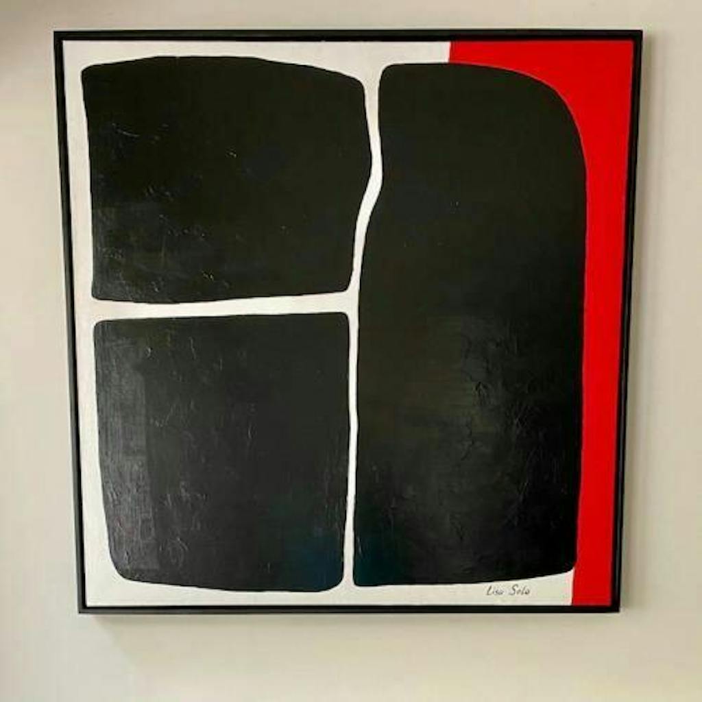 Abstract Circles Painting Black And White Art Painting Abstract Fine A