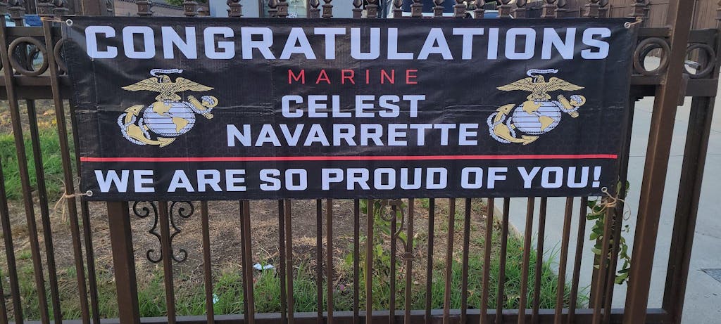 U.S. Military Graduation Banner Congratulations Soldier We Are So Proud Of You Custom Congrats Sign for Your Soldier's Big Day H2511