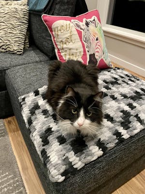 "Queen of the Night" Knit Blanket