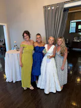 strapless open back dress A-Line One Shoulder Satin Beads Dark Blue Long Prom Dress, Blue Long Evening Dress US 4 / Custom Color main image 0