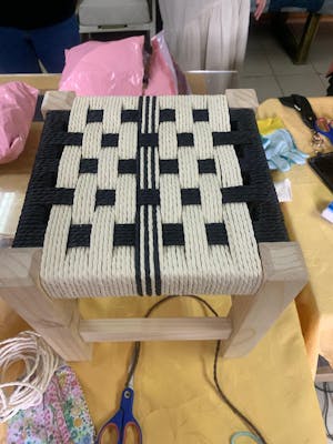 Cordón de papel torcido de 2 cabos