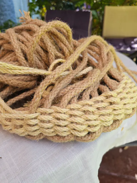 Cordón de yute trenzado de 5 mm