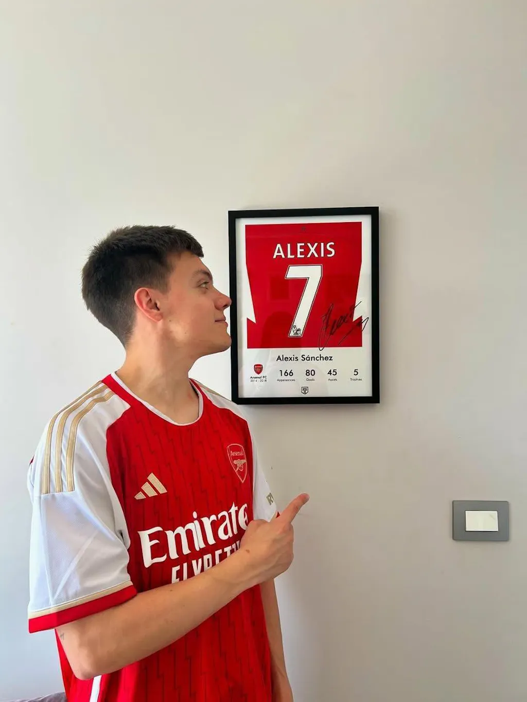 Cuadro Alexis Sánchez 7 Arsenal 2016 Legend