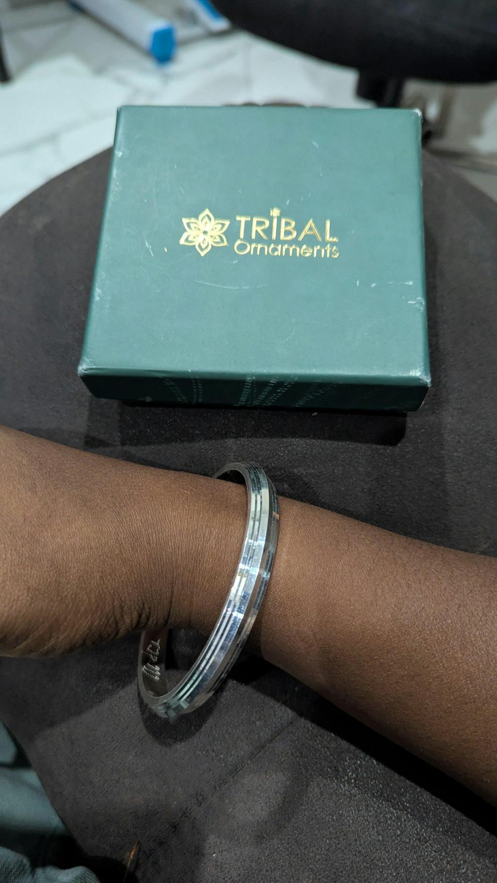 55 gm 999 PURE silver  Punjabi religious shikh kada bangle nsk897