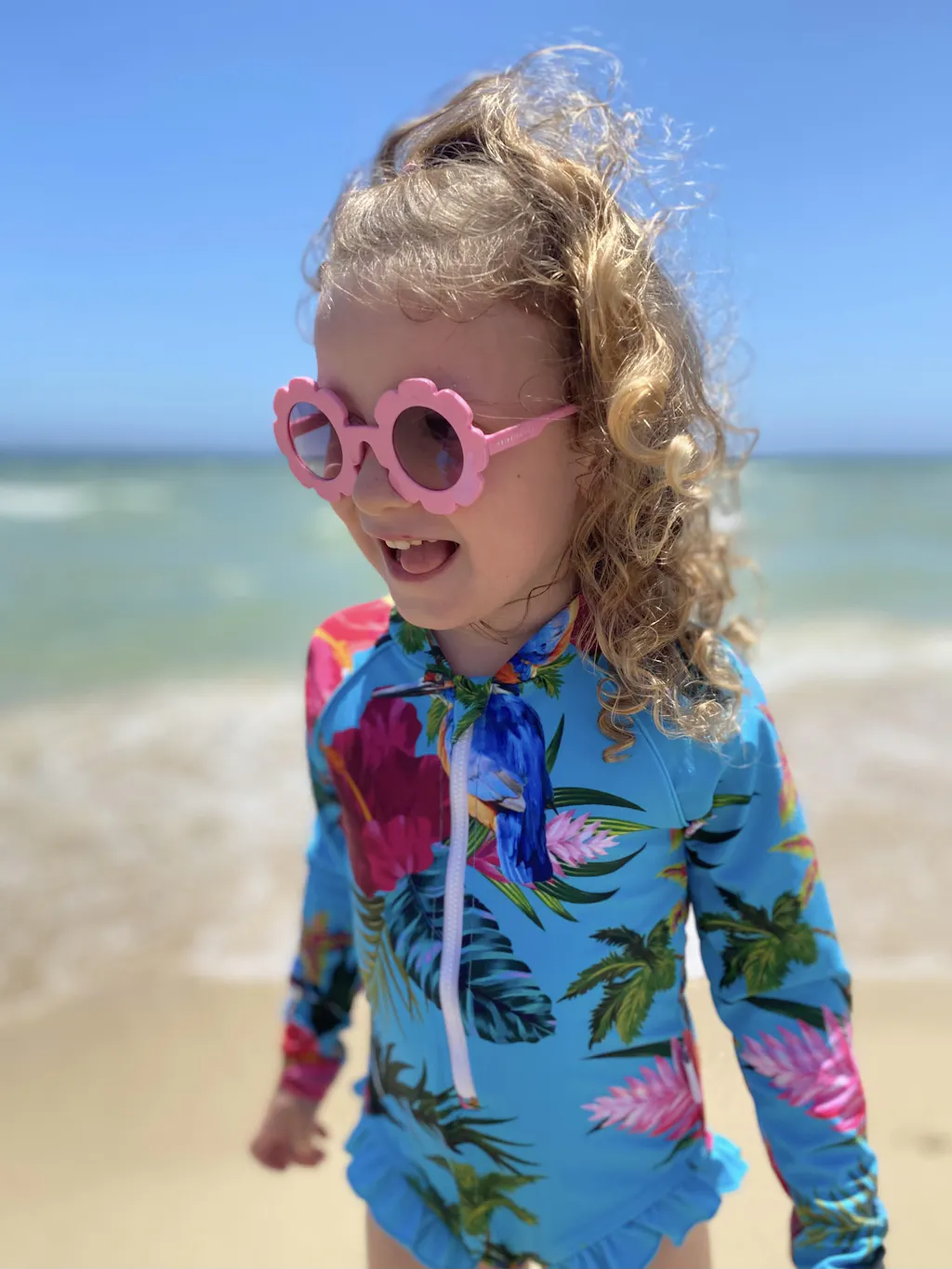 Girls Long Sleeve Swimsuit | Kids Swimwear Australia – Tribe Tropical