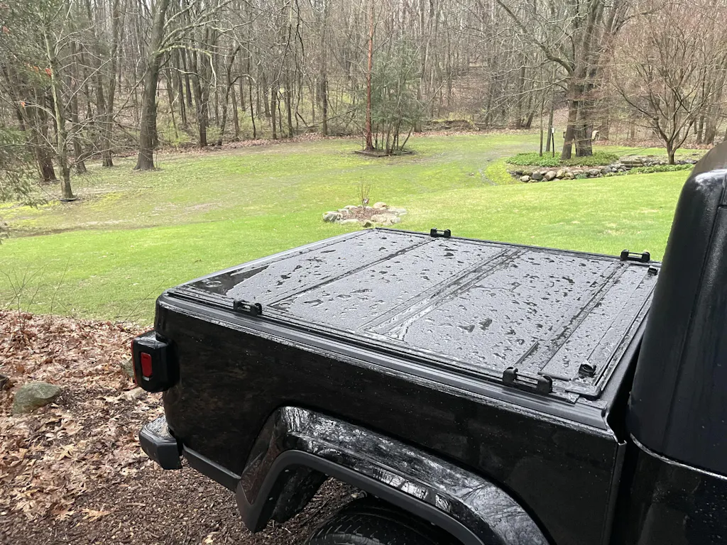 BAKFlip MX4 TS Hard Folding Tonneau Cover w/ T-Slot Rails For 2020-2026 Jeep Gladiator - 449701TS