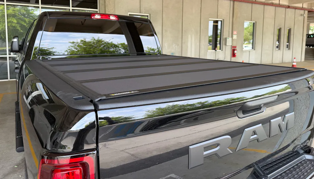 BAKFlip MX4 Hard Folding Tonneau Cover For 02-18 RAM 1500, 19-24 Classic & 03-26 2500/3500 6'4" Bed - 448203
