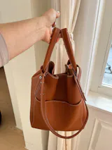 Waymark - The Essential Work Tote in Brown Leather
