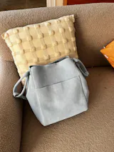 Waymark Baby Blue Suede Work Tote - The Essential tote