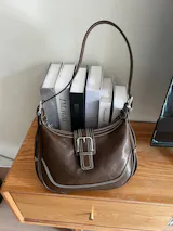 The Harper Saddle Buckle Bag – Vintage Leather in Mocha Brown
