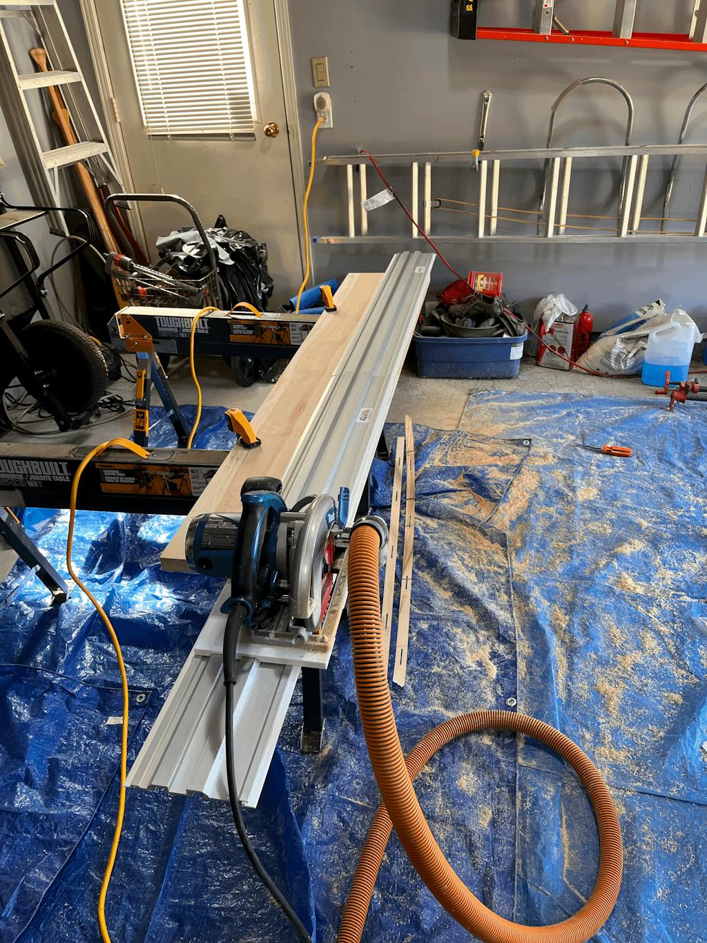 12' Track Saw Kit Skill Saw Guide Rail System TrueTrac Saw