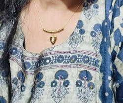 Halo Heart Necklace - 18K Gold Plated