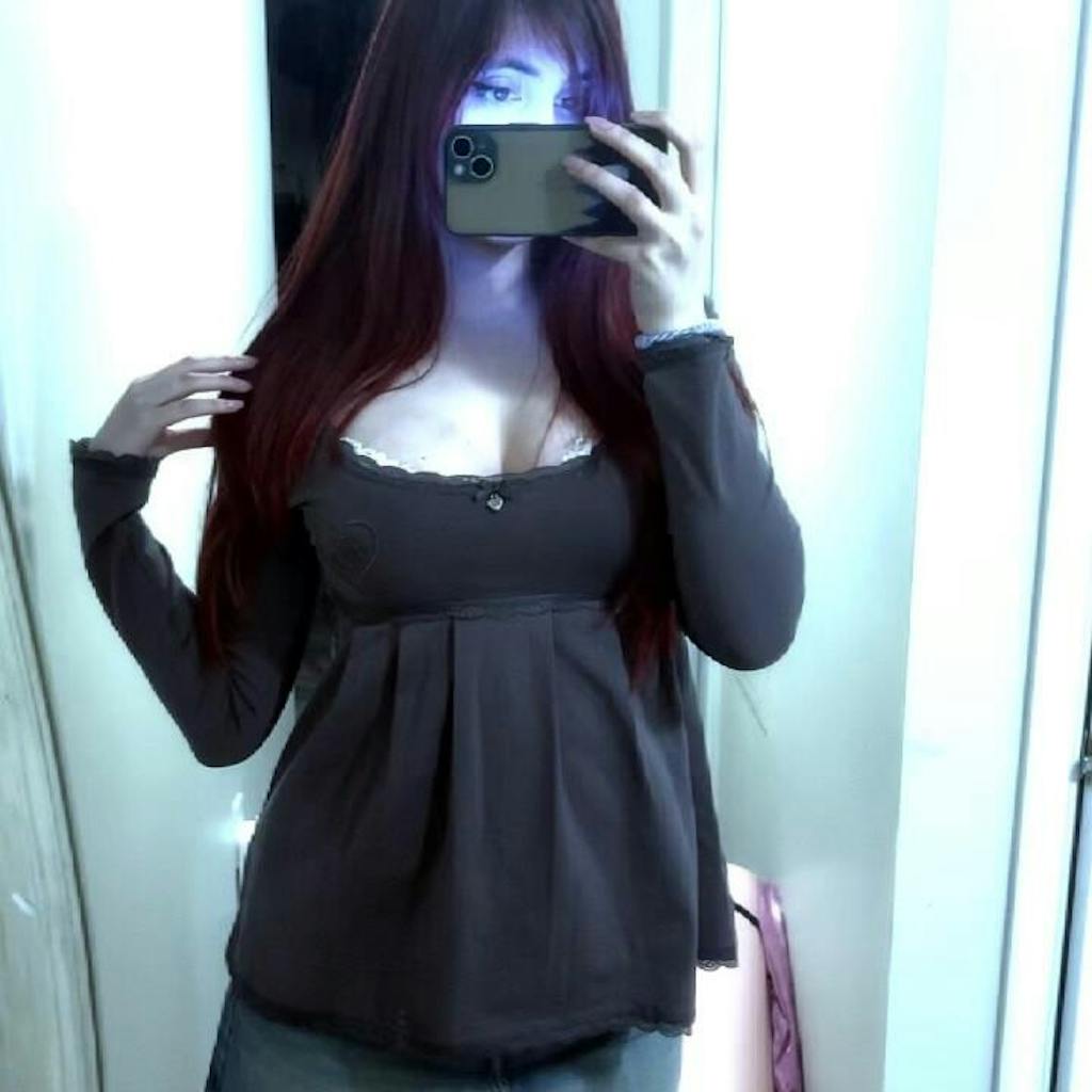 Grey Babydoll Top - Unlisted