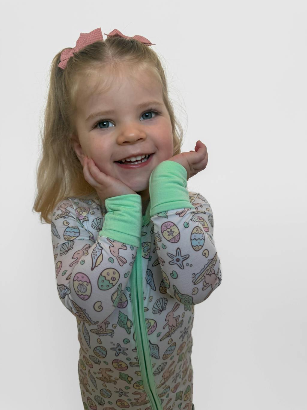 Surfing Bunnies Easter Zippy Pajamas