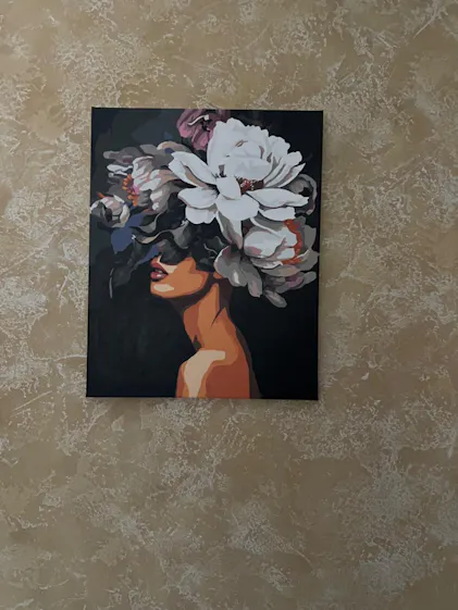 Sexy Lady Head Flower Paint by Numbers – Tucocoo