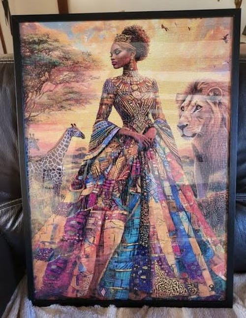 African Beauty in the Wild Jigsaw Puzzle