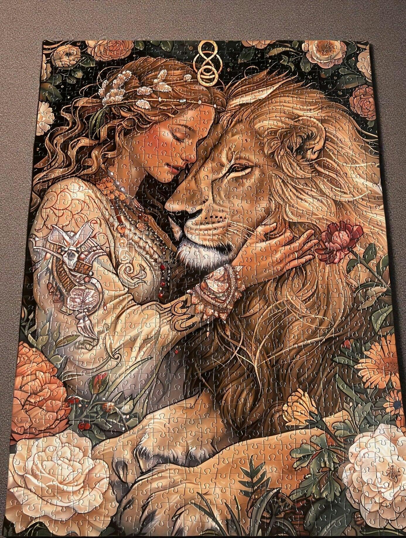 Mystical Lion and Maiden Jigsaw Puzzles – Tucocoo