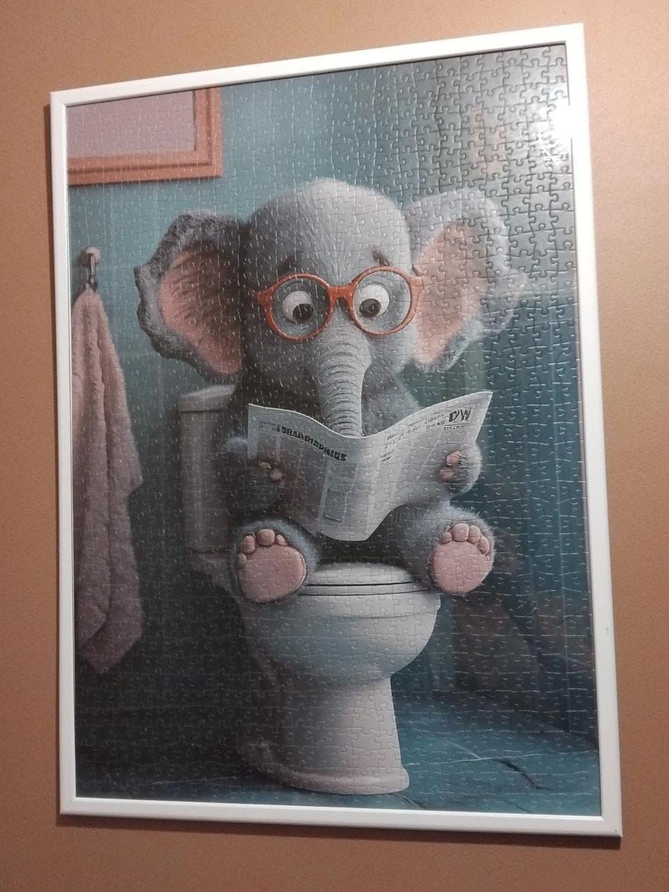 Playful Elephant in Glasses Jigsaw Puzzle – Tucocoo