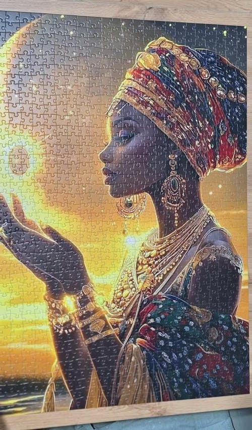 African Elegance Jigsaw Puzzle
