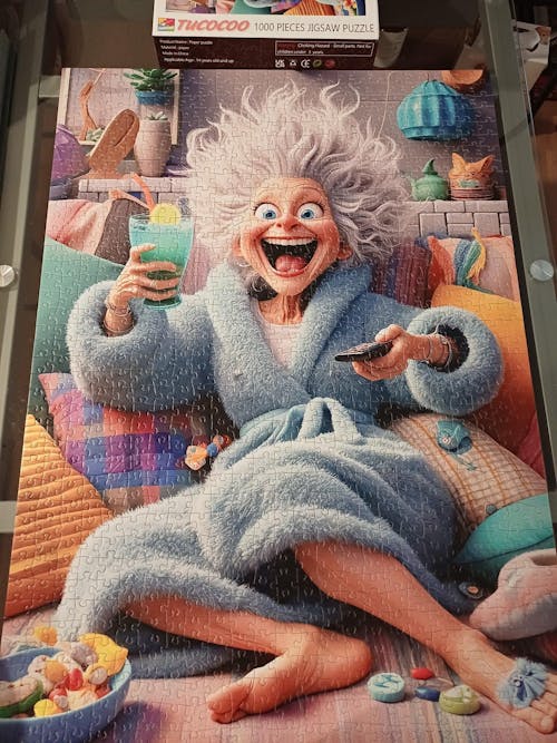 Cozy Chaos Granny Jigsaw Puzzle