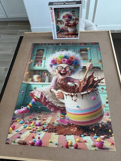 Joyful Chocolate Chaos Jigsaw Puzzle