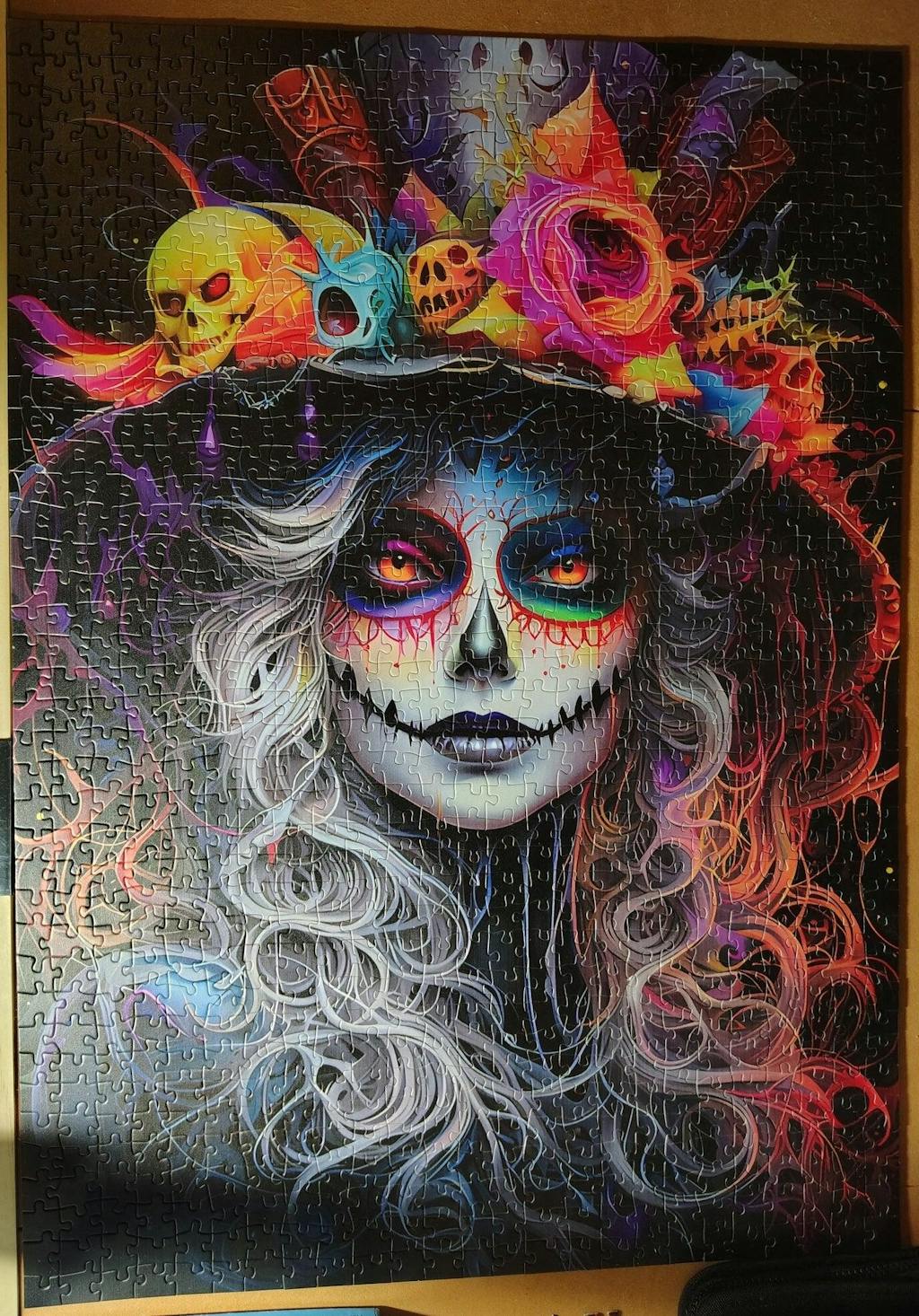 Midnight Catrina Glow Jigsaw Puzzle