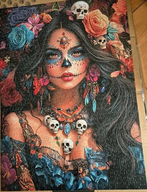 Goddess of Día de los Muertos Jigsaw Puzzle