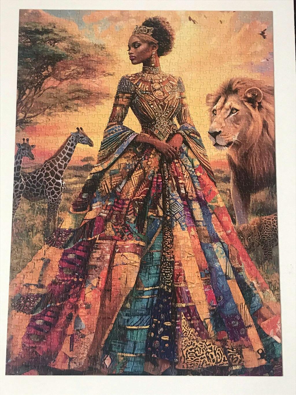 African Beauty in the Wild Jigsaw Puzzle