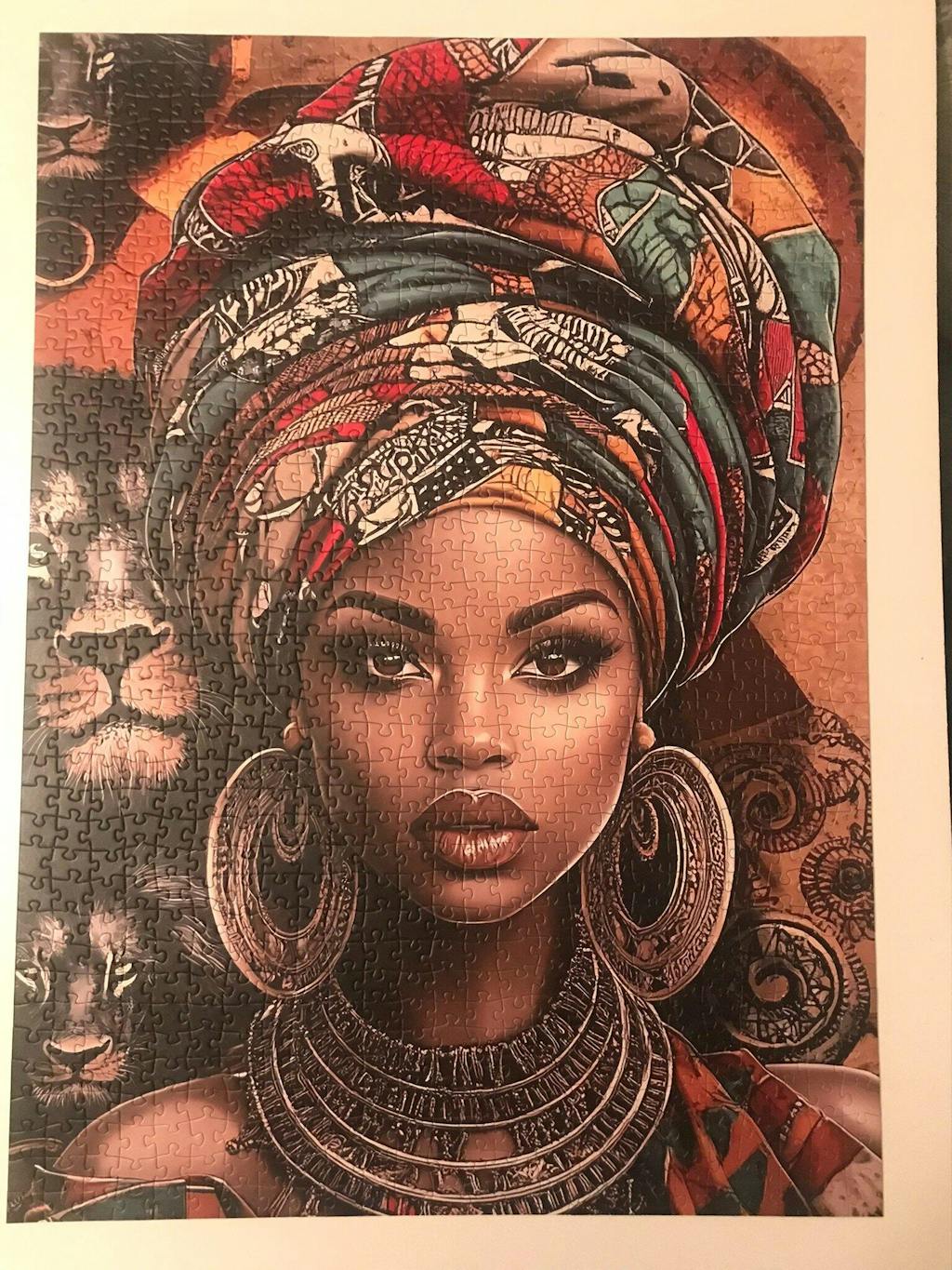 Majestic African Beauty Jigsaw Puzzle