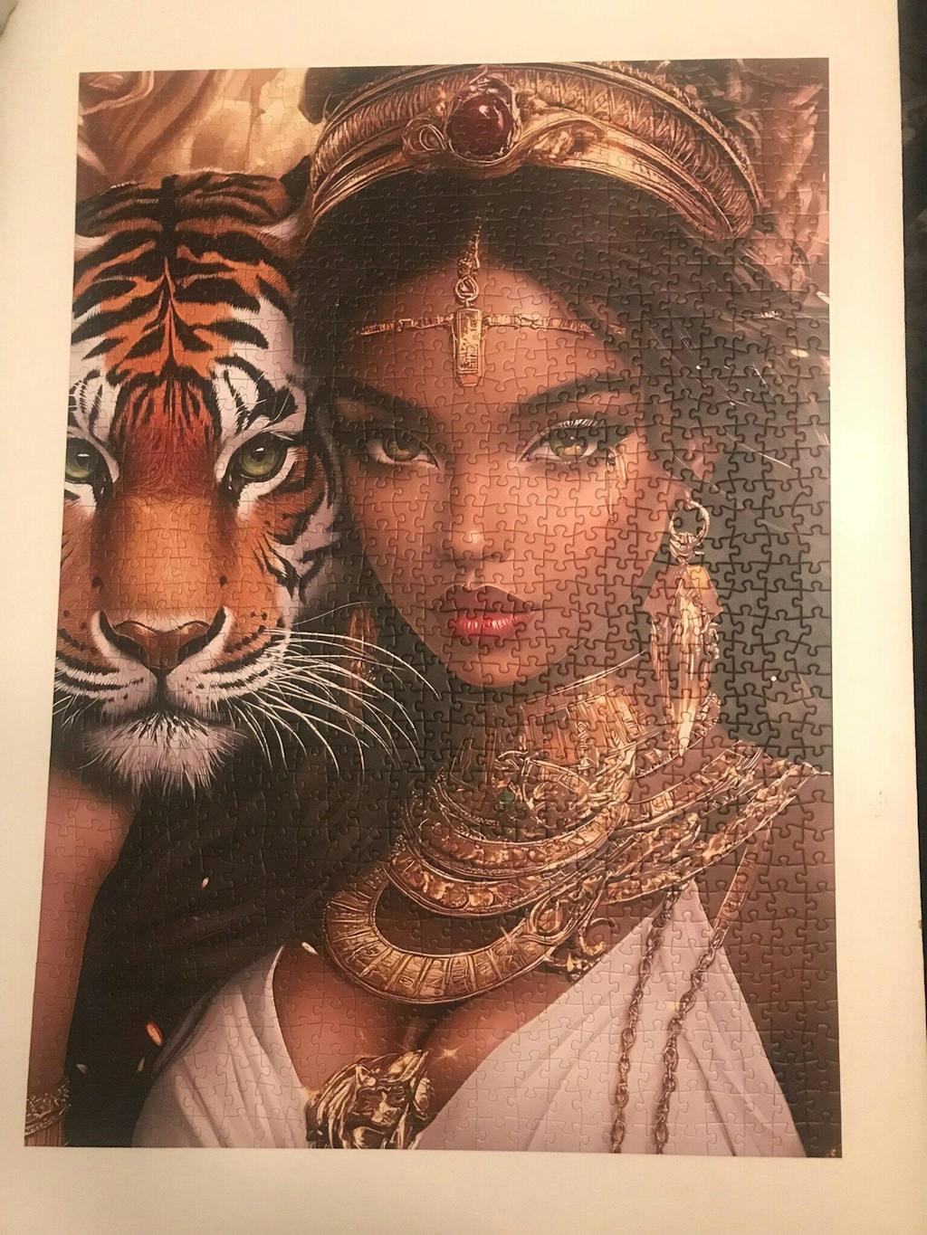 Mystic Tiger Queen Jigsaw Puzzle