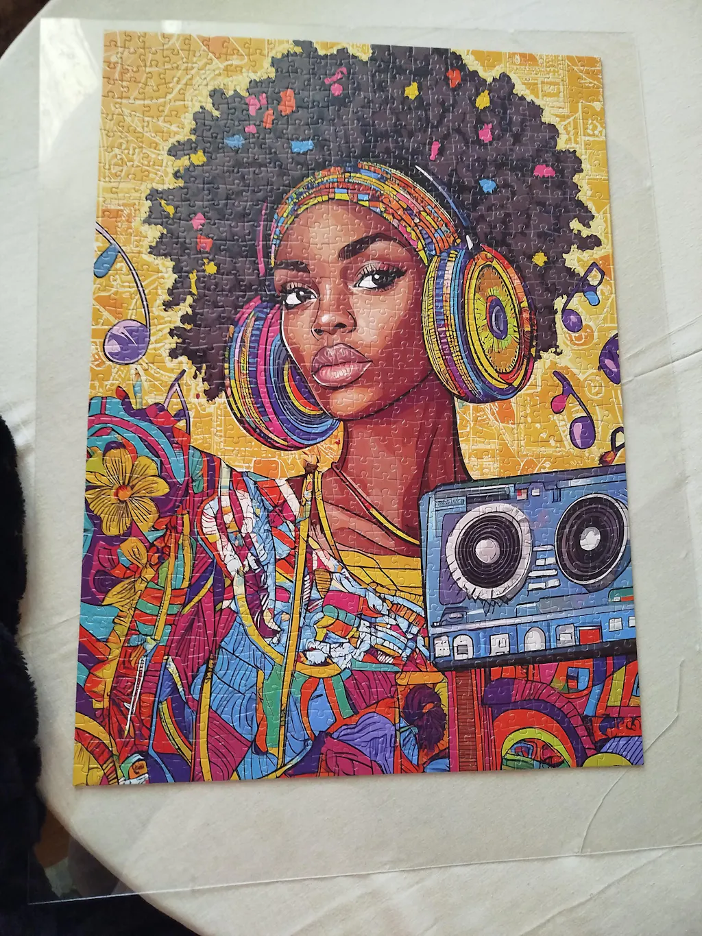 Rock and Roll Girl Jigsaw Puzzle