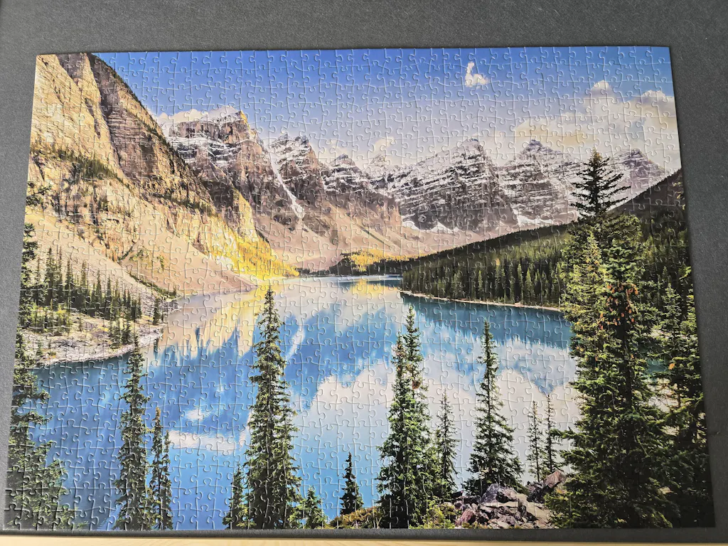 Moraine Lake Landscape Jigsaw Puzzle