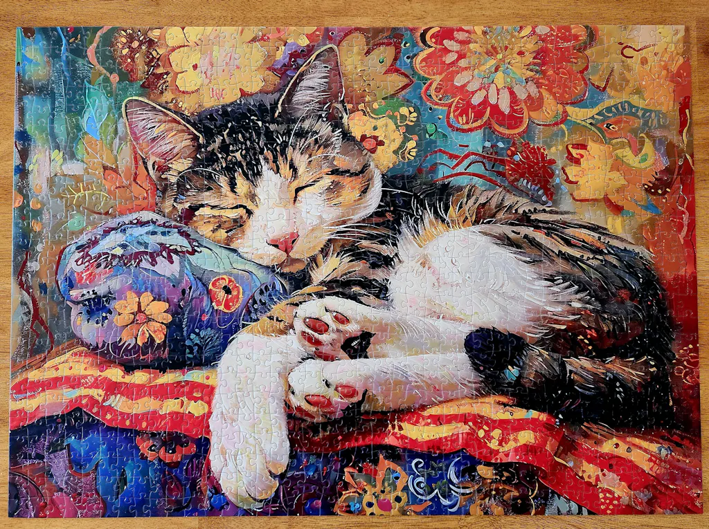 Cozy Cat Nap Jigsaw Puzzle